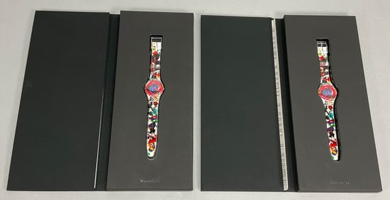 2 Swatch Sam Francis Watches & Print