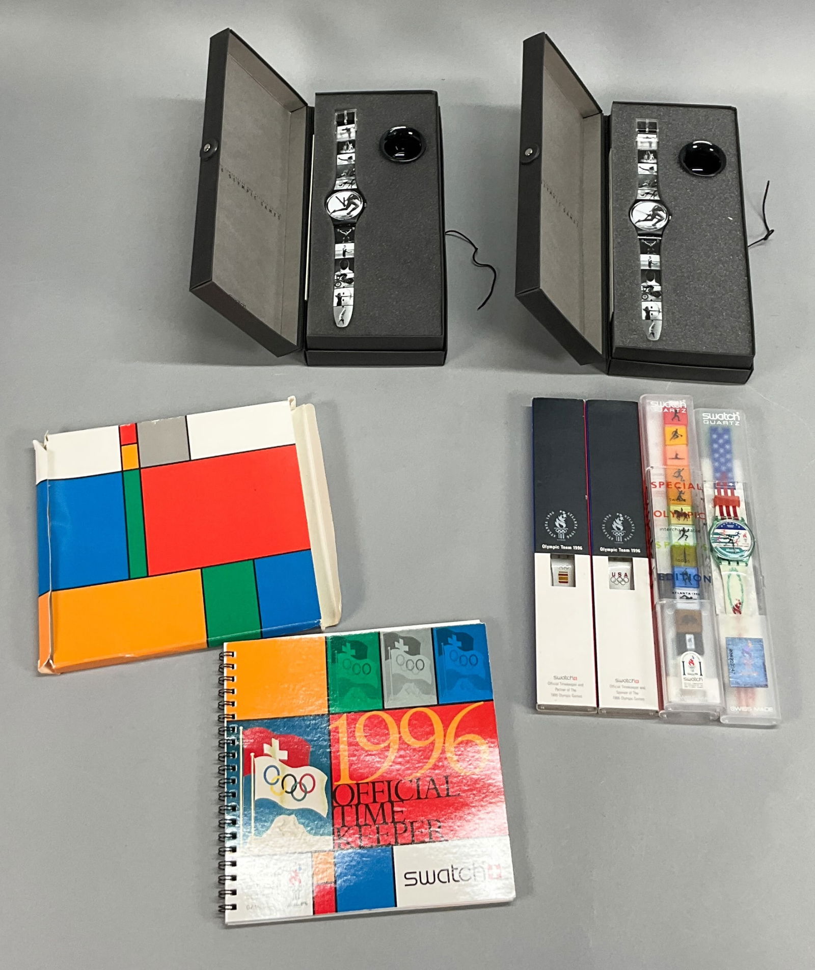 6 Swatch 1996 Olympics Watches (1 of 10)