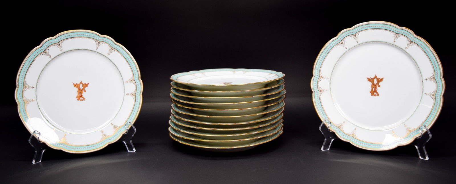 13 Pillivuyt French Porcelain Plates (1 of 11)