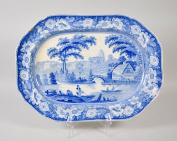 English Ironstone Platter Wild Rose