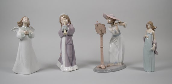 4 Lladro Porcelain Figurines