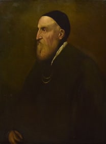 After Titian Oil on Canvas Self Portrait