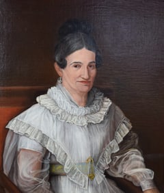 Joaquin Rodriguez Oil on Canvas Maria Ygnacia