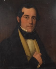 Oil on Masonite Portrait of Gentleman