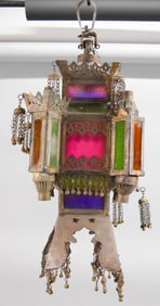 Moroccan Tin & Glass Lantern