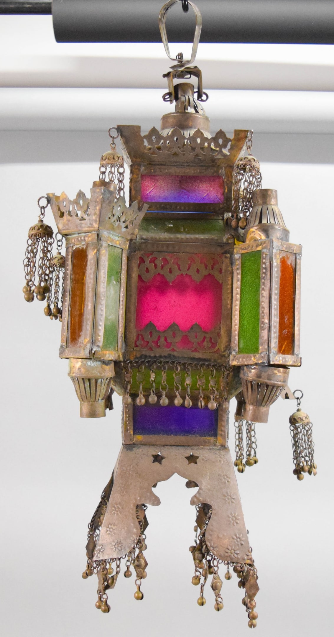 Moroccan Tin & Glass Lantern (1 of 14)