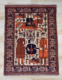 Persian Ferdows Pictorial Rug