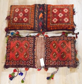 2 Persian Chuval Saddle Bag Pillows