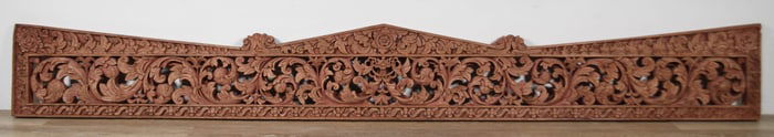 Southeast Asian Wood Carving Wall Hanging