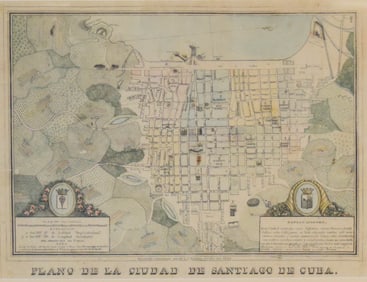 Plano De La Cuidad De Santiago Cuba Map