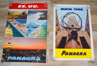 2 Panagra Travel Posters United States & New York
