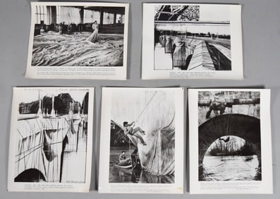 Christo 5 Photographs for Pont Neuf Wrapped