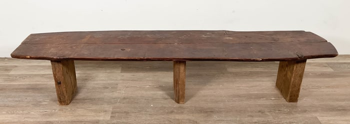 Nakashima Style Live Edge Bench