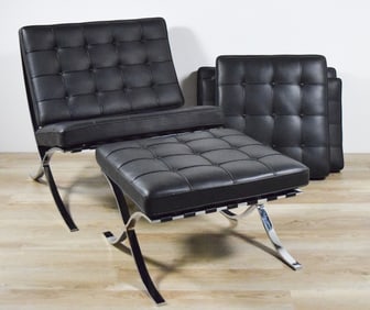 Mies van der Rohe Knoll Barcelona Chair & Ottoman