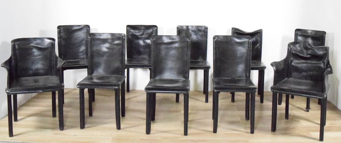 10 SofArt Mario Bellini Cab Style Dining Chairs