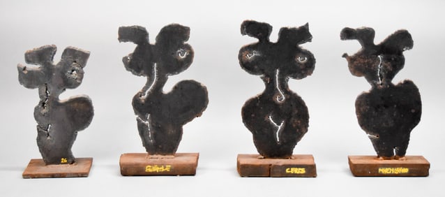 4 Isabella Devinast Steel Sculptures Abstracts