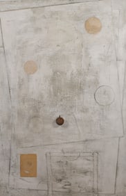 Dan Rizzie Mixed Media On Wood Panel Rayas
