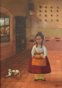 Horacio Renteria Rocha Oil on Canvas Lolita
