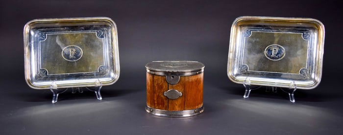3 Pieces Silverplate Christofle & Thomas Harwood