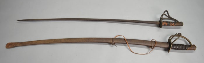 2 Civil War Swords Ames & Bleckmann
