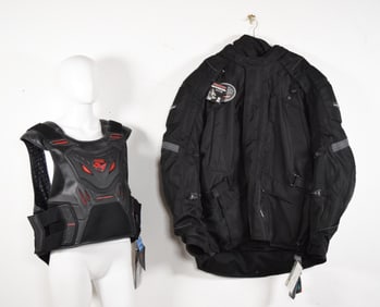 Motorcycle Jacket & Back Armor Tourmaster & Icon