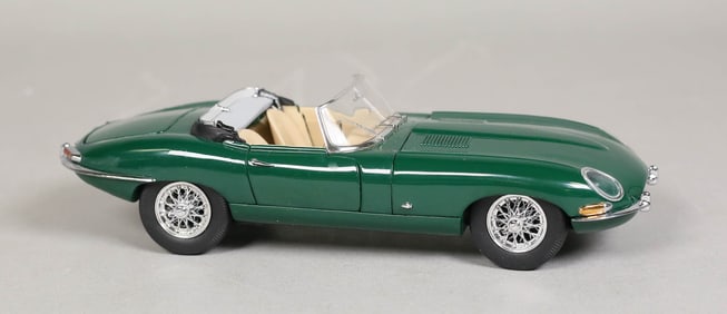 The Franklin Mint 61 Green Jaguar Coupe Model Car