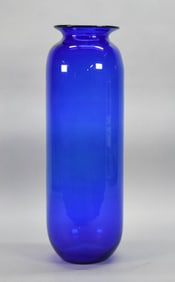 Blenko Cobalt Blue Glass Vase