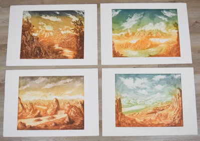 Massimiliano Kornmuller 4 Etchings Empire