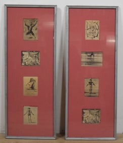Eugene Berman Pair of Framed Costume Designs