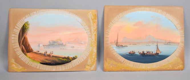 2 Gouaches on Paper Naples