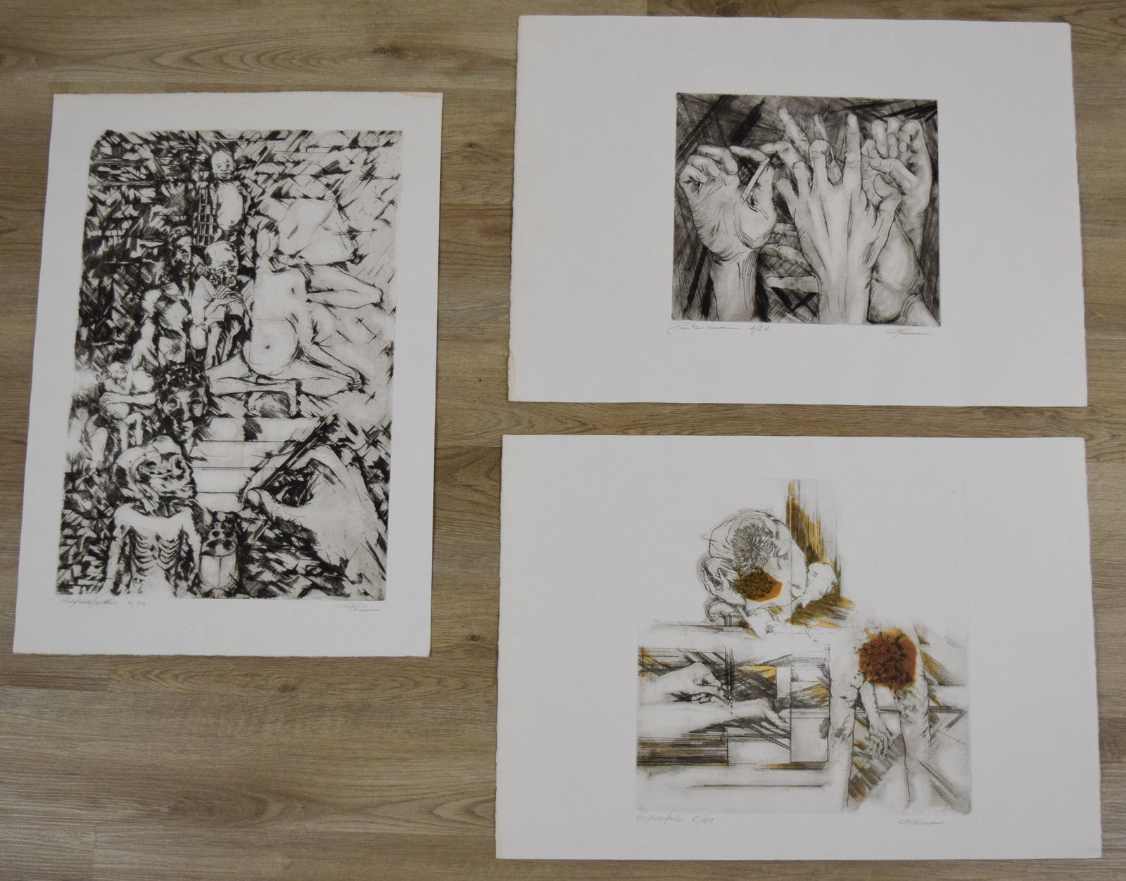 3 Signed Etchings (1 of 19)