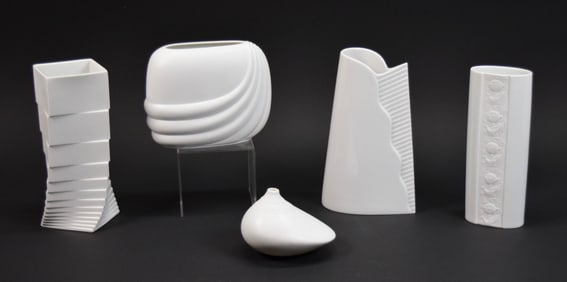 5 Rosenthal Porcelain Studio Line Vases