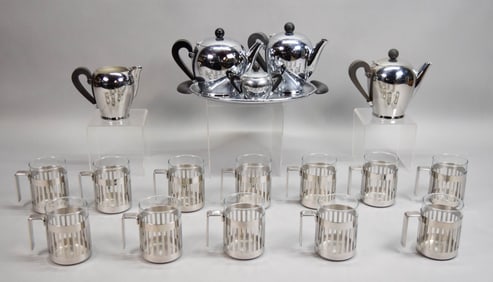 18 Pieces Alfra / Alessi Coffee & Tea Set & Mugs