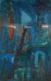 Emma Lawton Acrylic on Paper Abstract