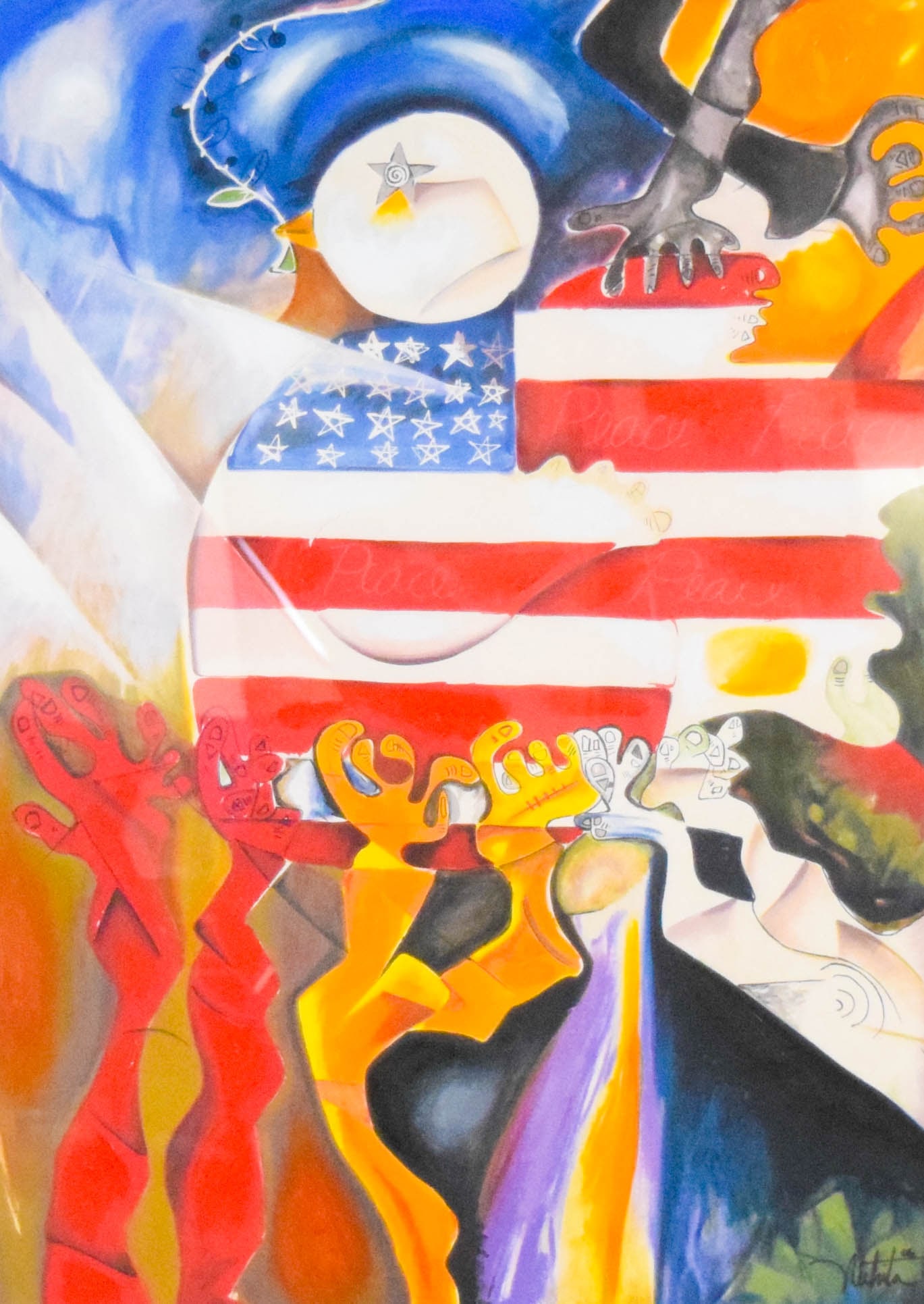 Alexandra Nechita Lithograph Peace (1 of 8)