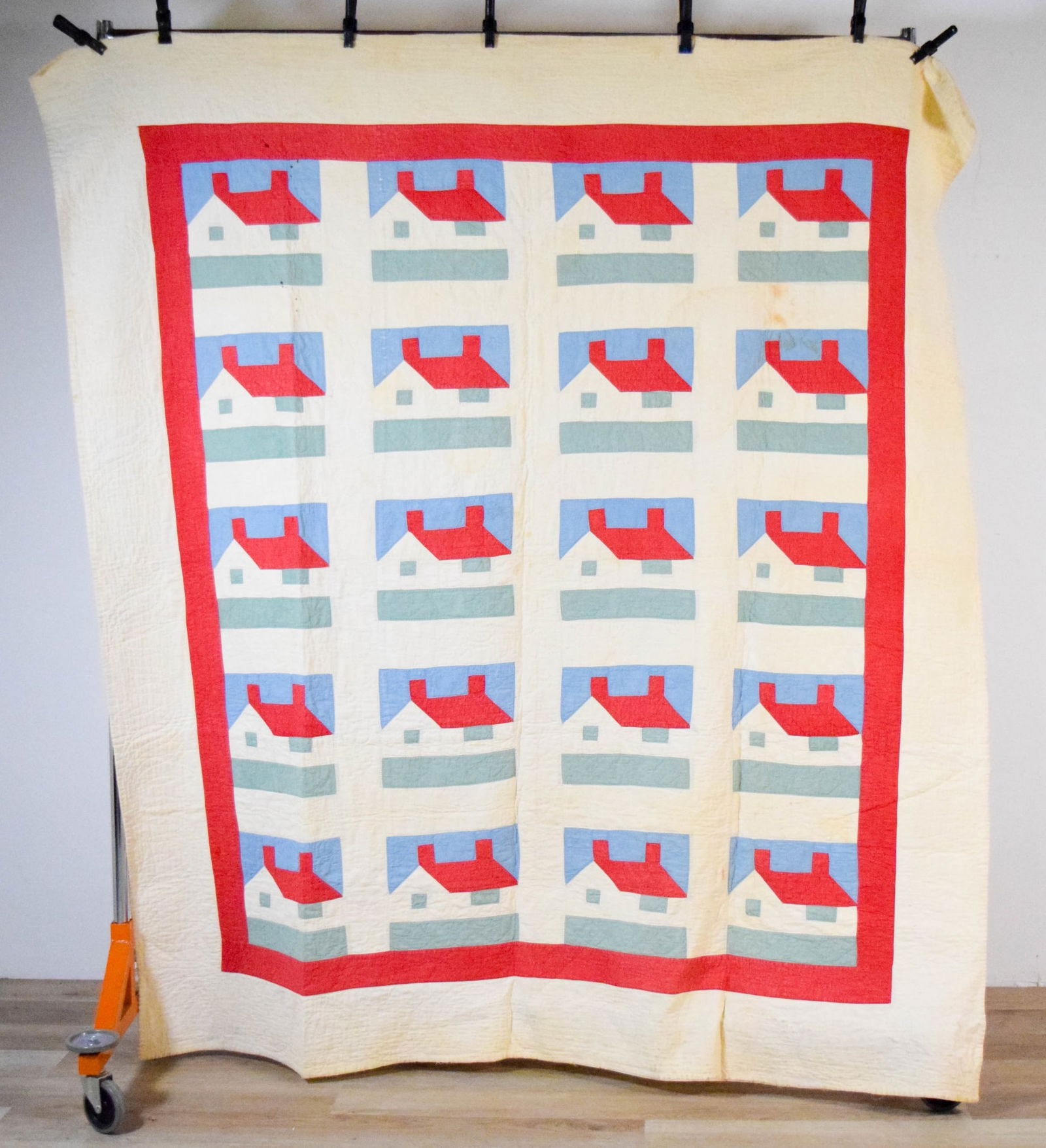 Vintage Schoolhouse Pattern Quilt (1 of 12)