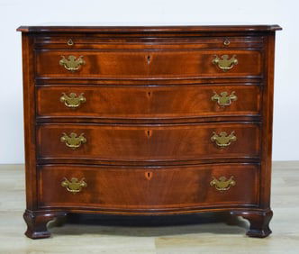 Serpentine Front Four Drawer Chest