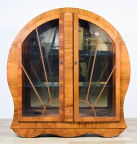Art Deco Round Top Display Cabinet