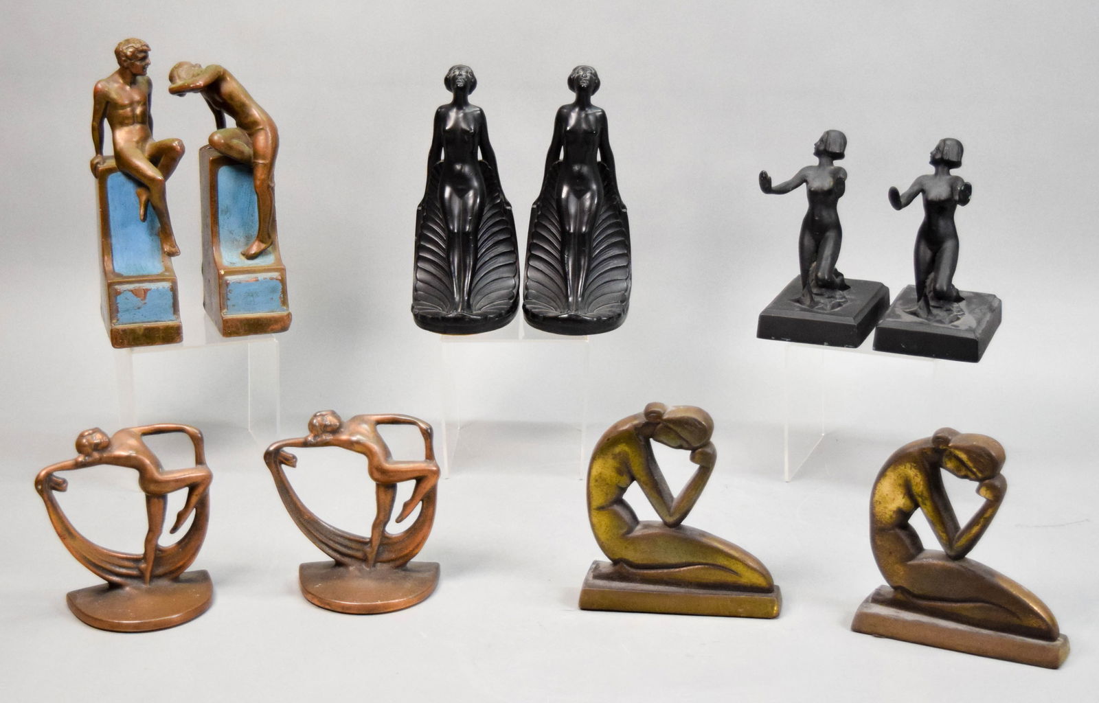 5 Pairs Art Deco Style Bookends (1 of 19)
