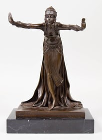 After Demetre Chiparus Bronze Dancer