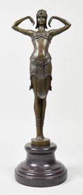 After Demetre Chiparus Spelter Figure Dancer