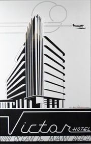 Woody Vondracek Poster Victor Hotel Miami