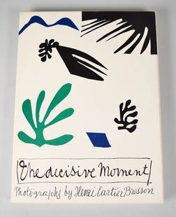 Henri Cartier-Bresson Book The Decisive Moment: Henri Cartier-Bresson (French, 1908-2004). Photography book, The Decisive Moment. With slipcase, dust jacket and cover by Henri Matisse. The Decisive Moment: Photography by Henri Cartier-Bresson, Stei