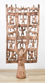 African Wood Carved Kwonro Senufo Ceremonial Panel