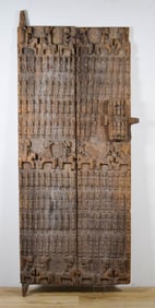 African Dogon Carved Wood Door Mali