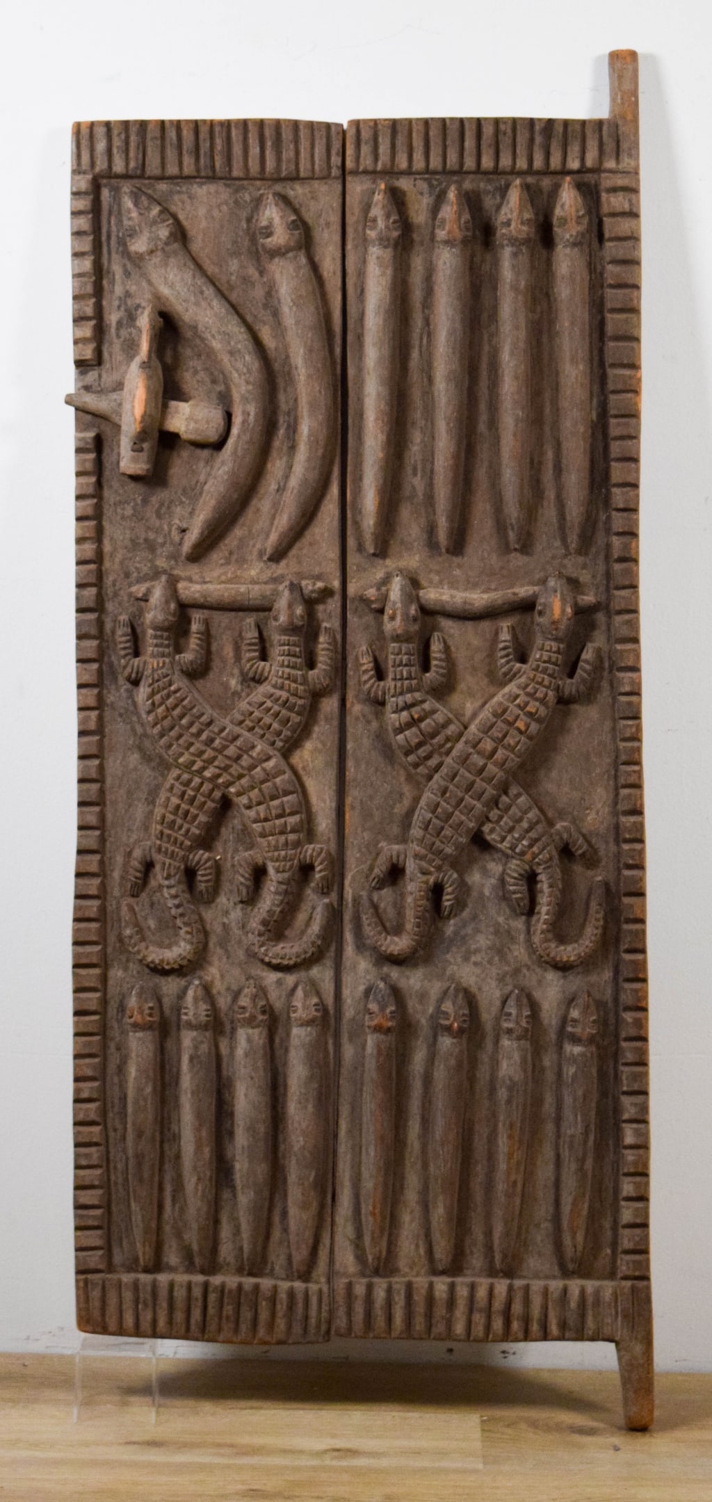 African Dogon Carved Wood Granary Door Mali (1 of 7)