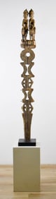 African Aloalo Wood Funerary Post Madagascar