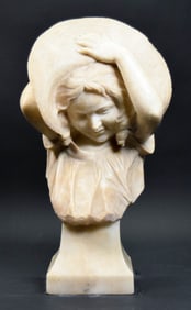 Pettini & Figli Marble Bust After Gambogi Girl