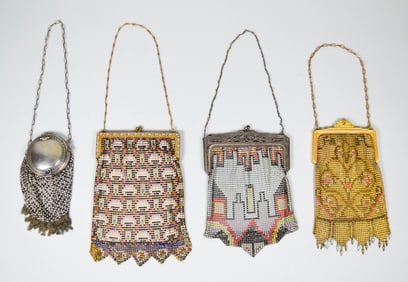 4 Whiting & Davis Mesh Bags