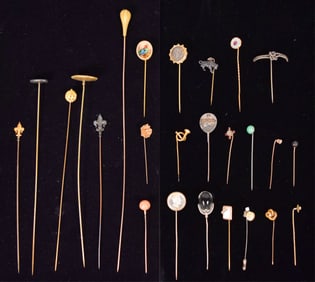 25 Stick Pins & Hatpins